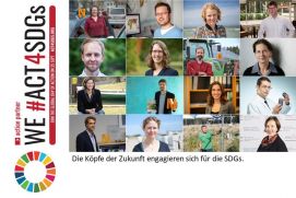 Die K&ouml;pfe der Zukunft am Global Day to #act4SDGs.