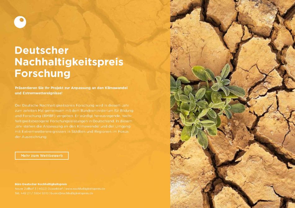 Deutscher Nachhaltigkeitspreis Forschung: Siegerprojekt Gesucht – Jetzt ...