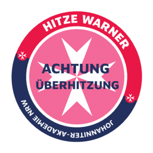 Hitze-Warner: der Aufklaber verfärbt sich bei einer Zimmertemperatur von ca. 28 Grad Celsius rot und warnt so vor Überhitzung.